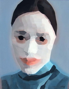 Li Fang, Autoportrait N4 92x73cm huile, 2009